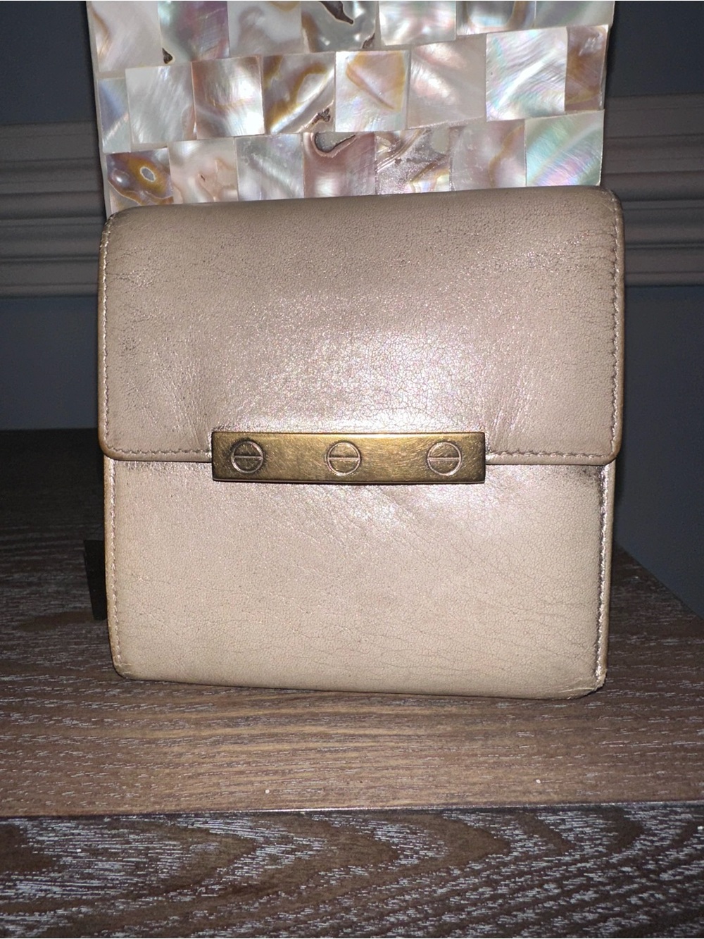 Cartier love collection tri-fold wallet